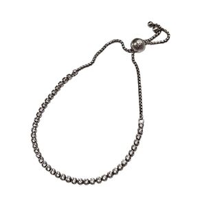 Pandora Sterling Silver Clear CZ Adjustable Slider Bracelet